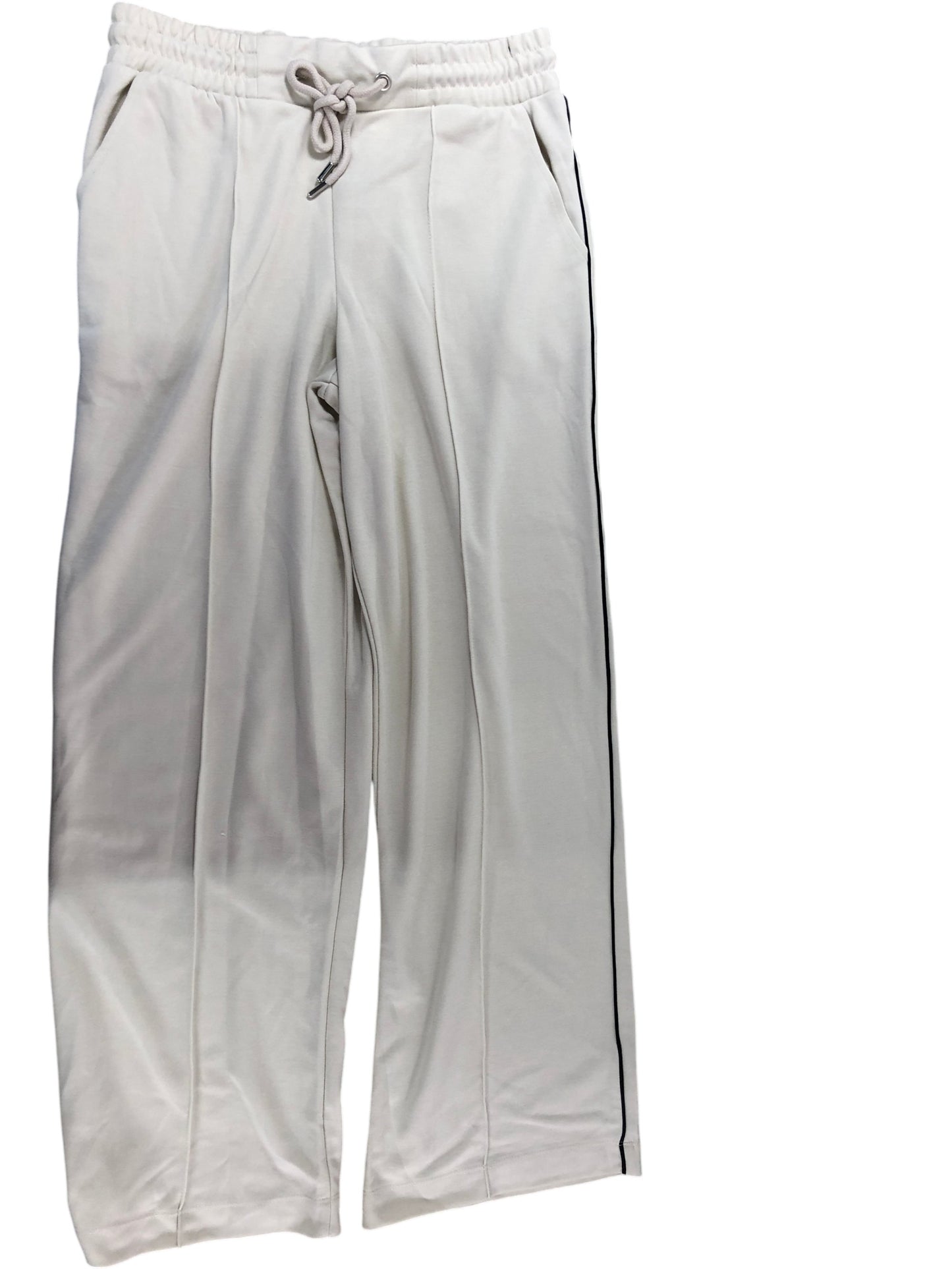 River Island Studios Relaxed Track Pants XS S Women's Cream Creamy White