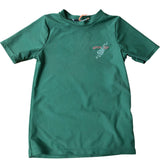River Island Kids Short Sleeve Rash Guard Swim Top Green 9-10 Years