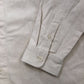 River Island Studios Shirt Size L Men's Long Sleeve Casual Cream Cotton Top