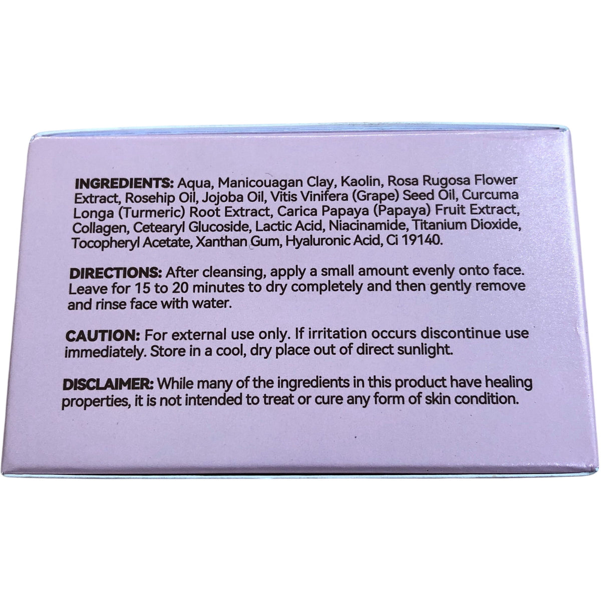 ANAI RUI Rose Clay Mask 120g Smooth Moisturise Revitalise Skincare