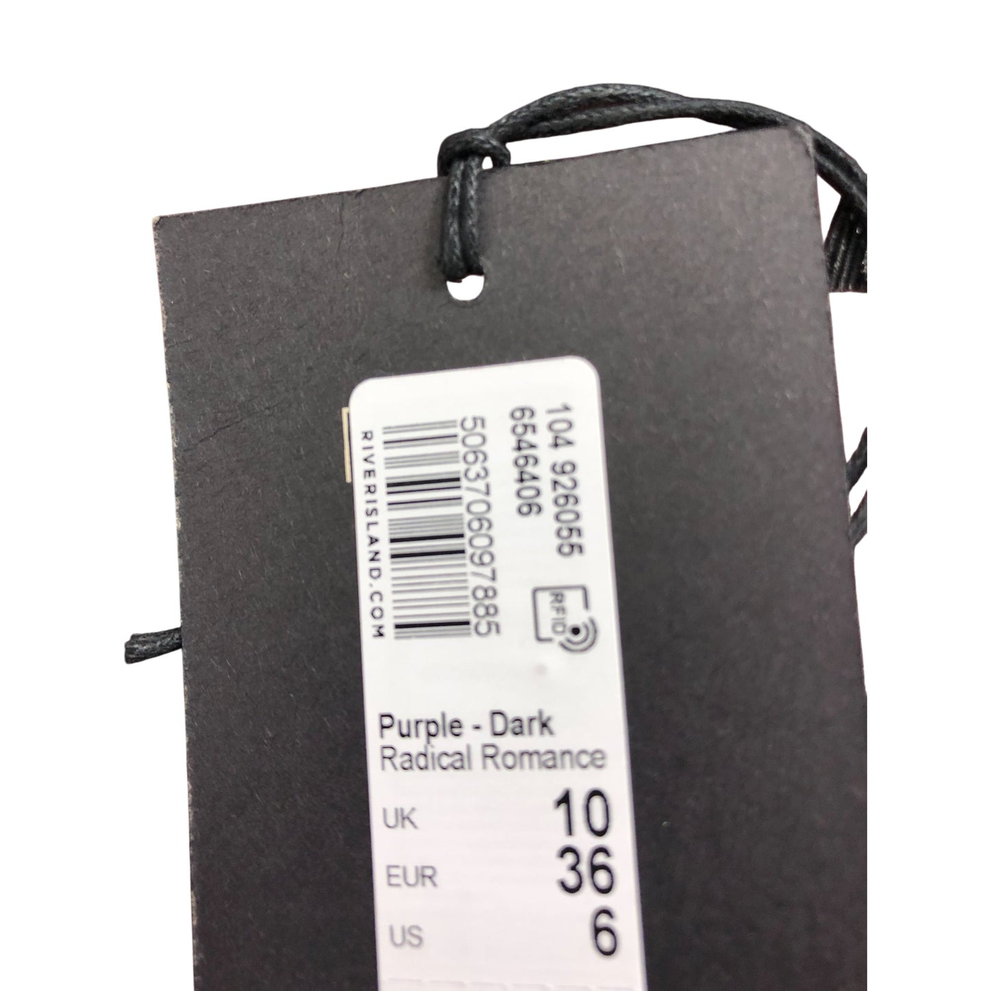 River Island Dark Purple Tiered Maxi Dress UK10 Women's Casual Cotton Style