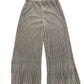 River Island UK14 Women's Metallic Pleated Trousers Shimmery Olive Green