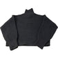 Pullover Sweater Women's Brown Chunky High Neck Size Small High Neck
