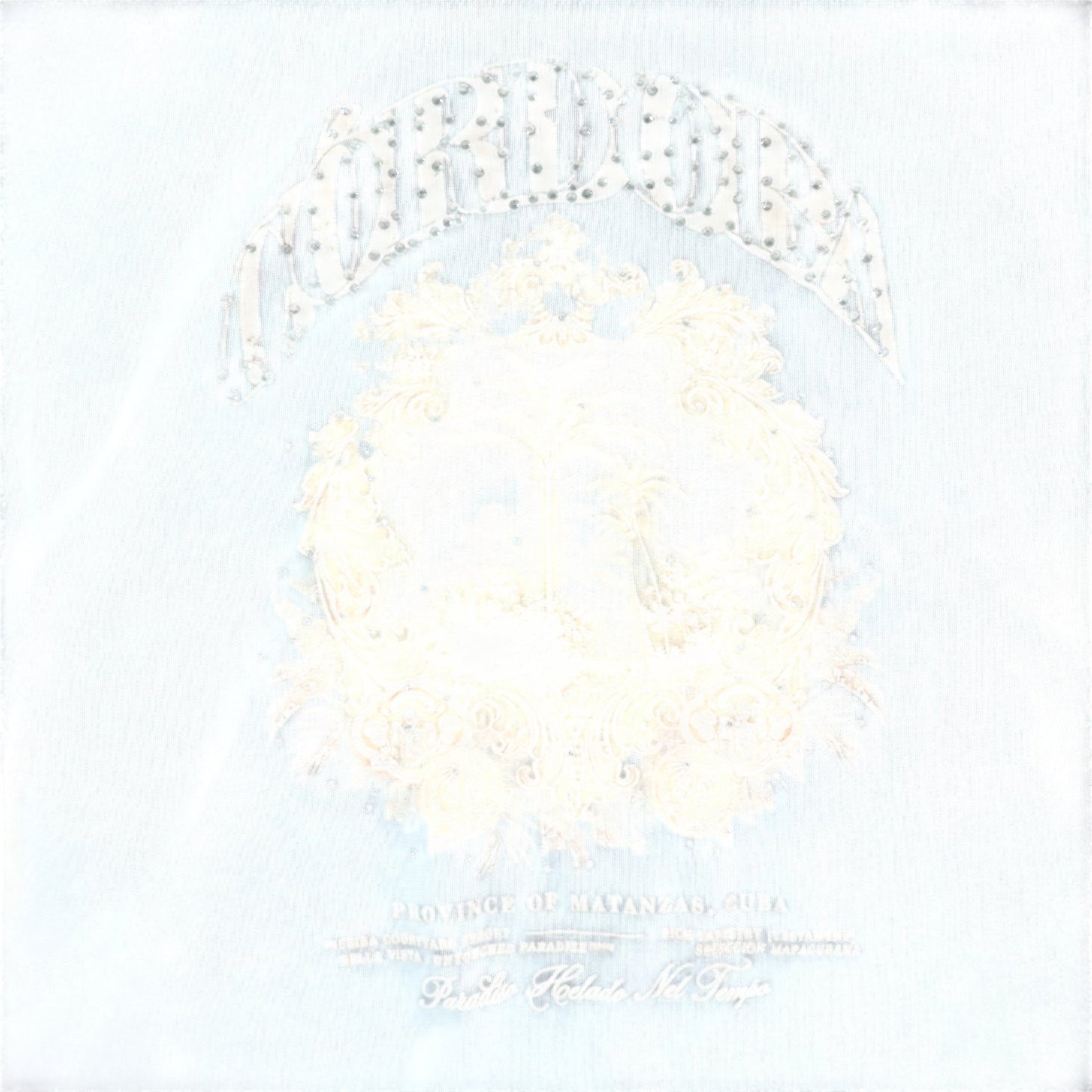 River Island Girls T-Shirt Size 11-12 Years White Tropical Print Casual Top