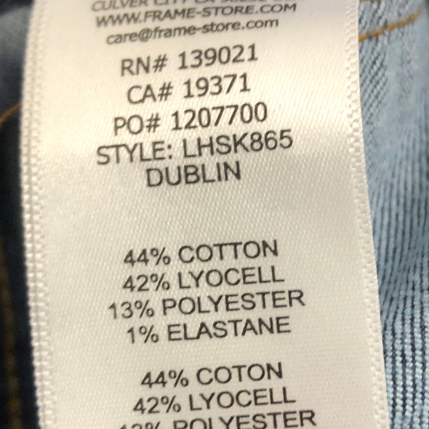 Branded Le High Skinny Jeans UK28 Women's Dark Denim Slim Fit Stretch