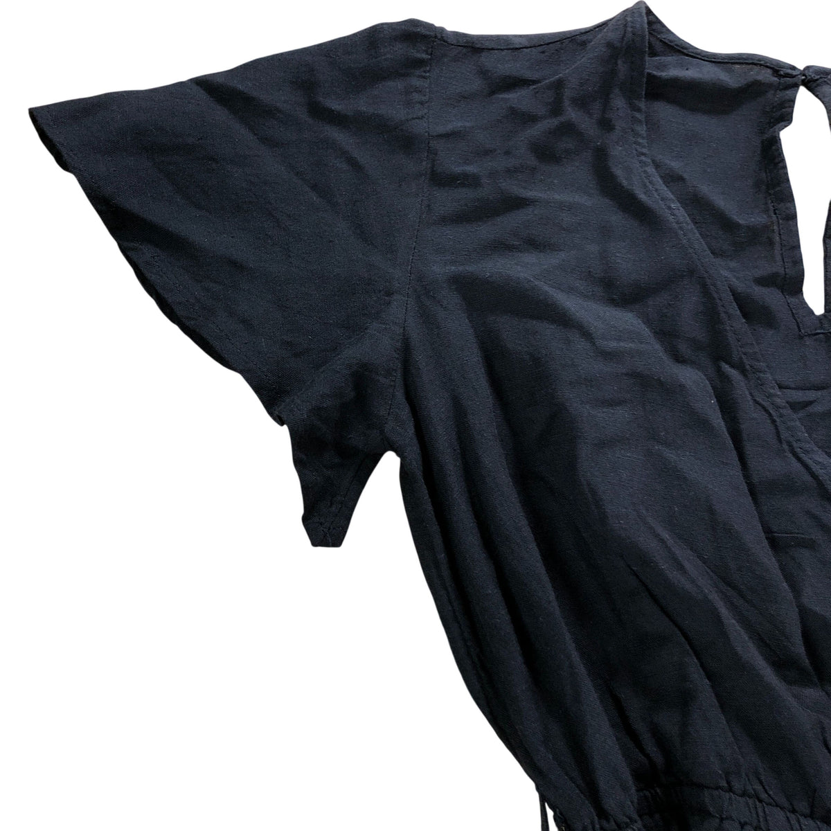 Black Jumpsuit UK6 Women’s Wide Leg Belted