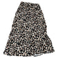 Leopard Print Midi Skirt Women's Elegant Flowy Style Lightweight Size 18