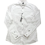 River Island Muscle Fit White Shirt Size M Men's Long Sleeve Smart Casual
