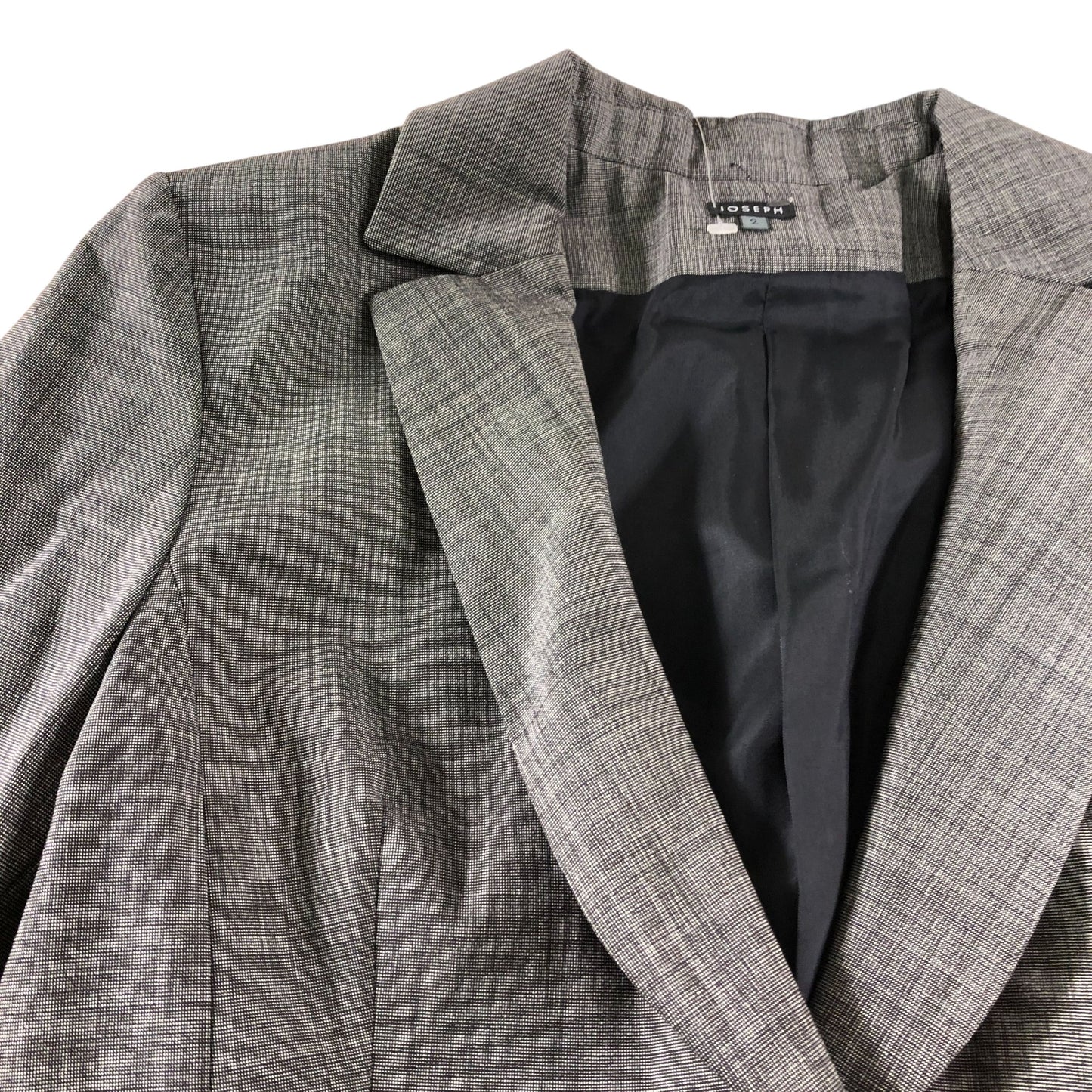 Joseph Blazer Jacket UK6 Women's Grey Check Tailored Suit Smart Wear