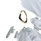River Island White Belted Mini Dress - Size 8