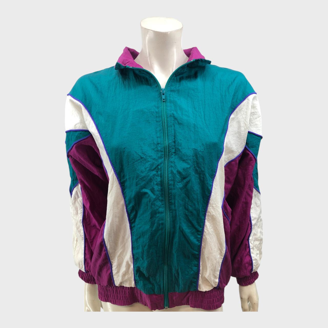 Green and Purple Wind Breaker Jacket