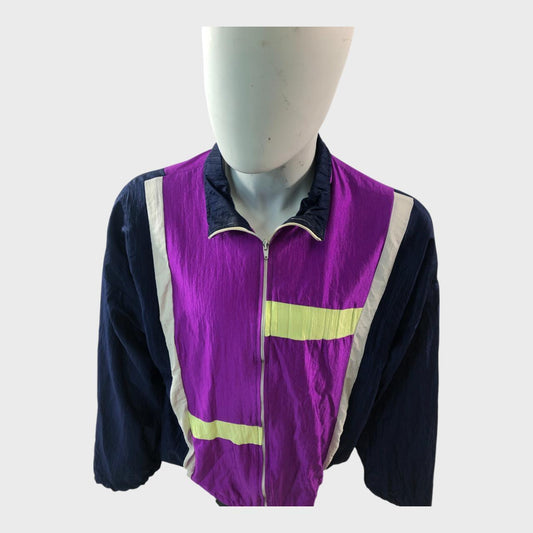 Purple and Blue Windbreaker Jacket