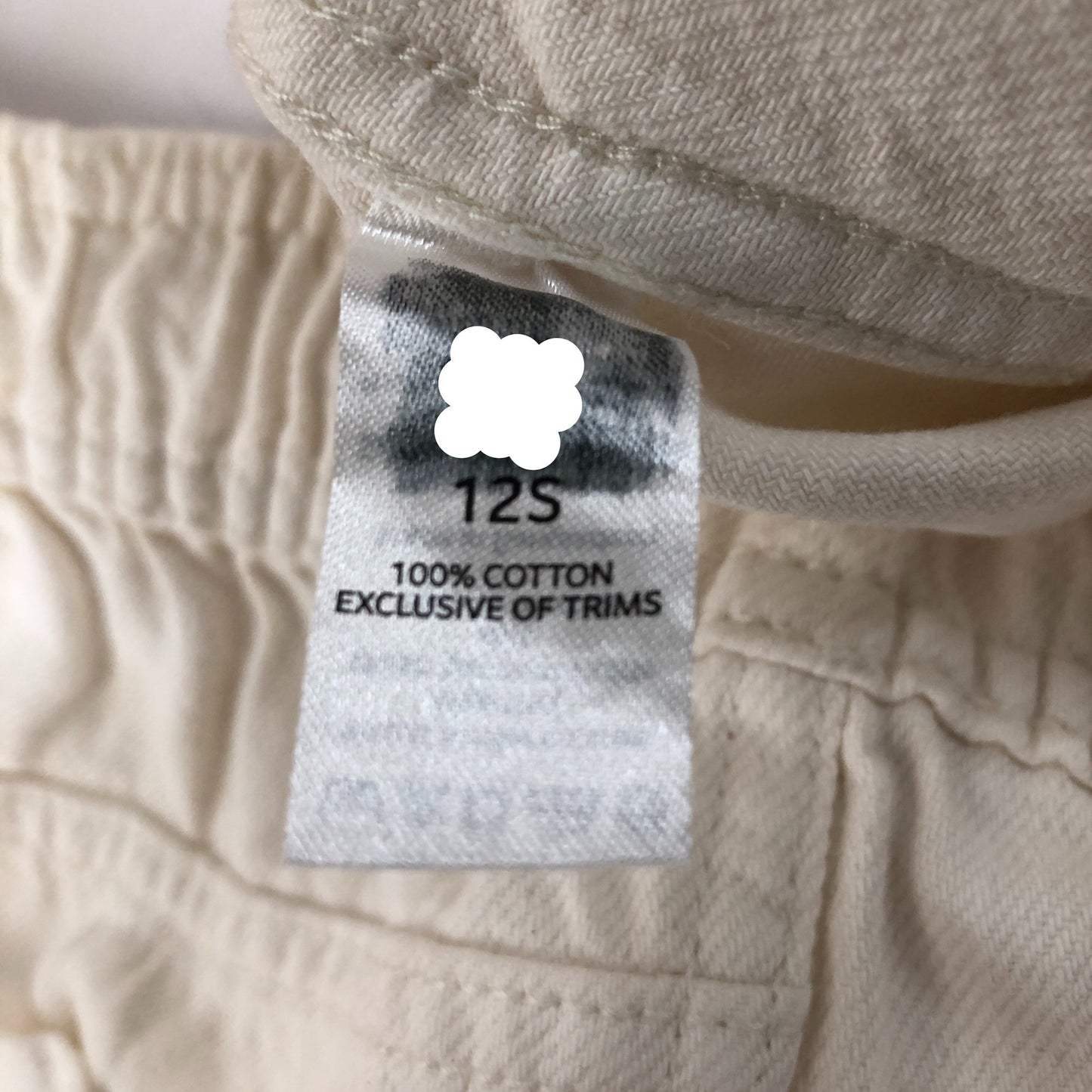 Women's Casual Cream Trousers UK6