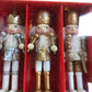 Set Of 5 Decorative Nutcracker Dolls Wooden Christmas Collectible Figures