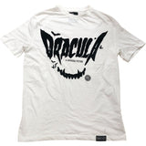Universal Monsters Dracula T-Shirt M Men's White Cotton Graphic Tee