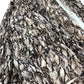 Branded Long Sleeve Snake Print Dress Women's Midi Viscose Brown UK6