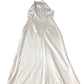 Jarlo Bridesmaid Dress Halter Neck Long Satin Ivory Elegant UK8
