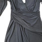 Black Harlow Dress Women's Long Sleeve Wrap Style Black Size 6