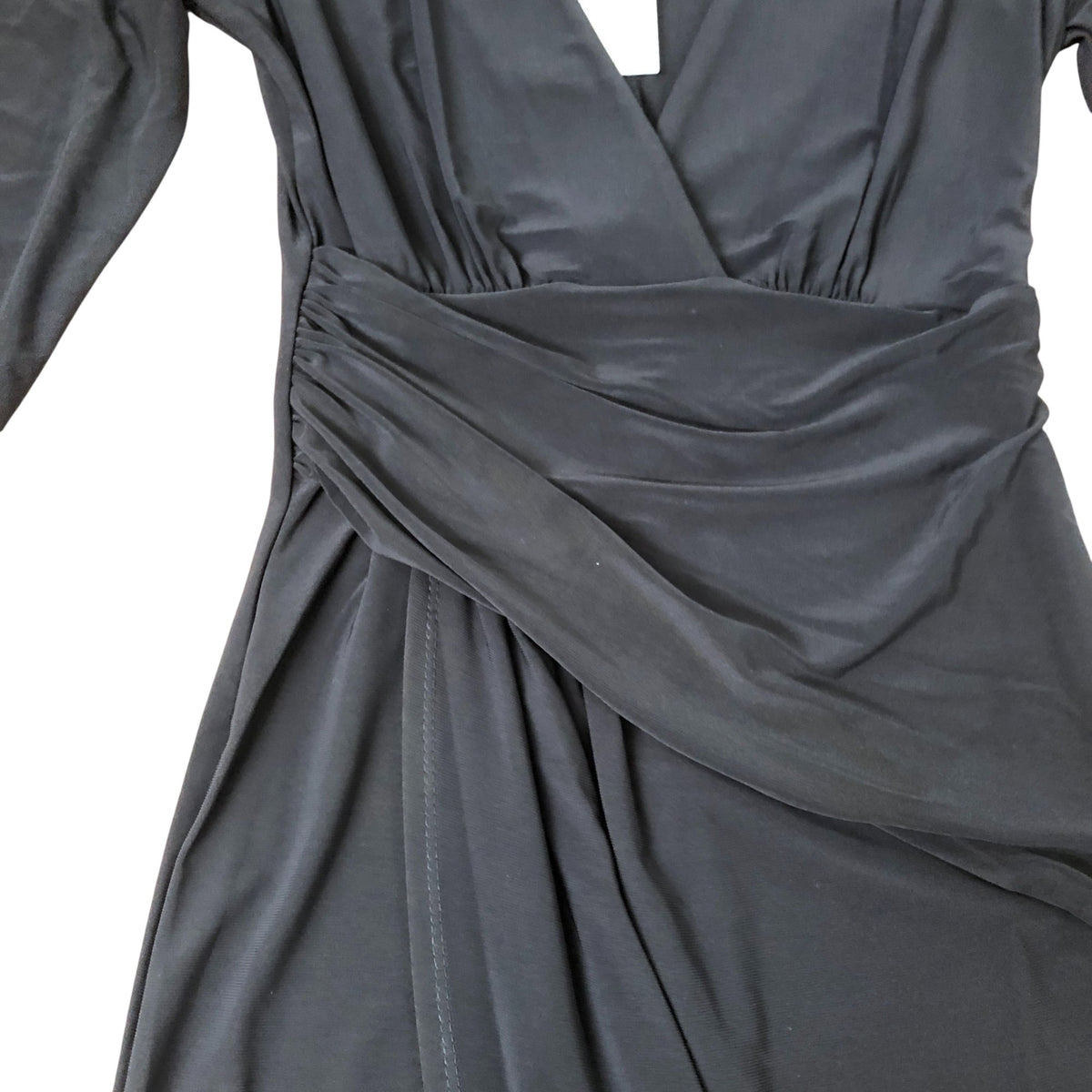 Black Harlow Dress Women's Long Sleeve Wrap Style Black Size 6