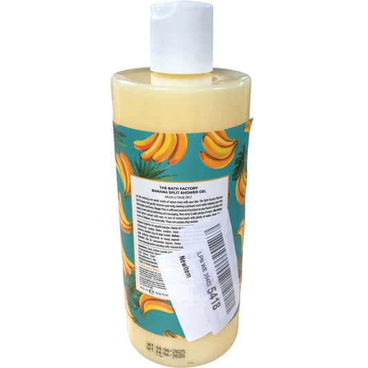 THE BATH FACTORY Banana Split Shower Gel Moisturising 300ml Purifying Bath