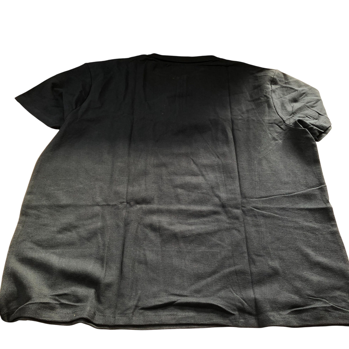 River Island Zip Polo Shirt 5XL Men's Short Sleeve Cotton Black Casual Wear