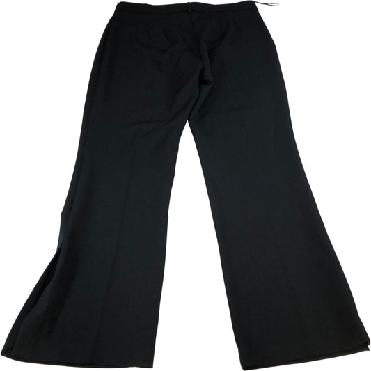 River Island Trousers UK16 Women's Black Flared Smart Casual
