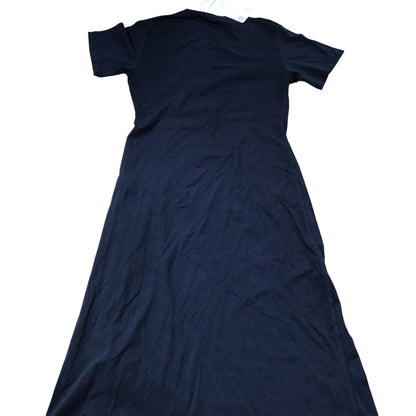 Baukjen Women's Twist Front Short Sleeve Dress UK Size 12 Navy Blue