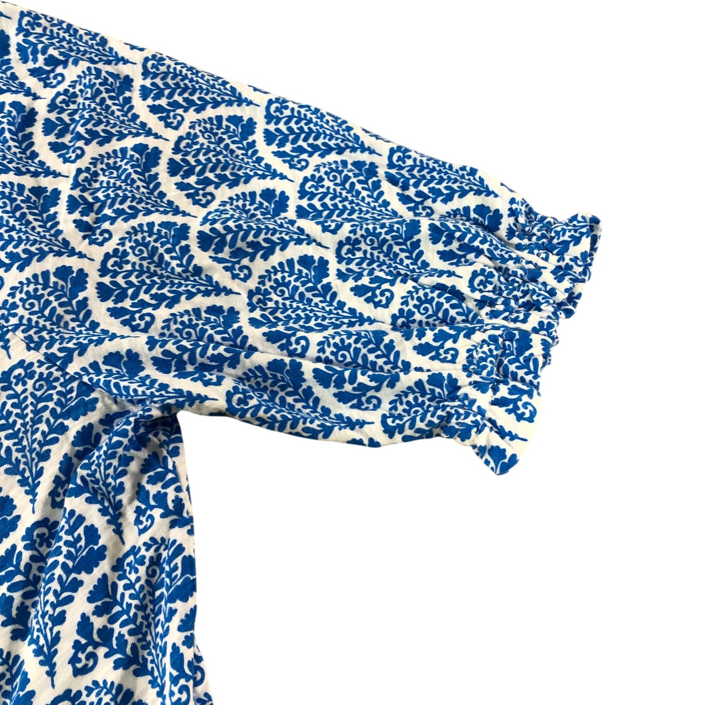 Boden Blue Blossomy Jersey Shirt - Size 10