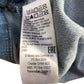 Denim Skirt UK14 Women's Button Front Midi Length Blue Cotton