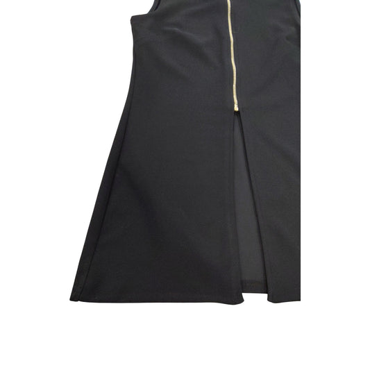 River Island Black Zip Up Sleeveless Tunic Top UK8 Women's Casual Wear