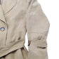 Branded Trench Coat UK12 Women's Beige Double Breasted Belted Waterproof Style