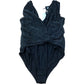 River Island Sparkly Bodysuit Women's Party Wear Black V Neck Strappy