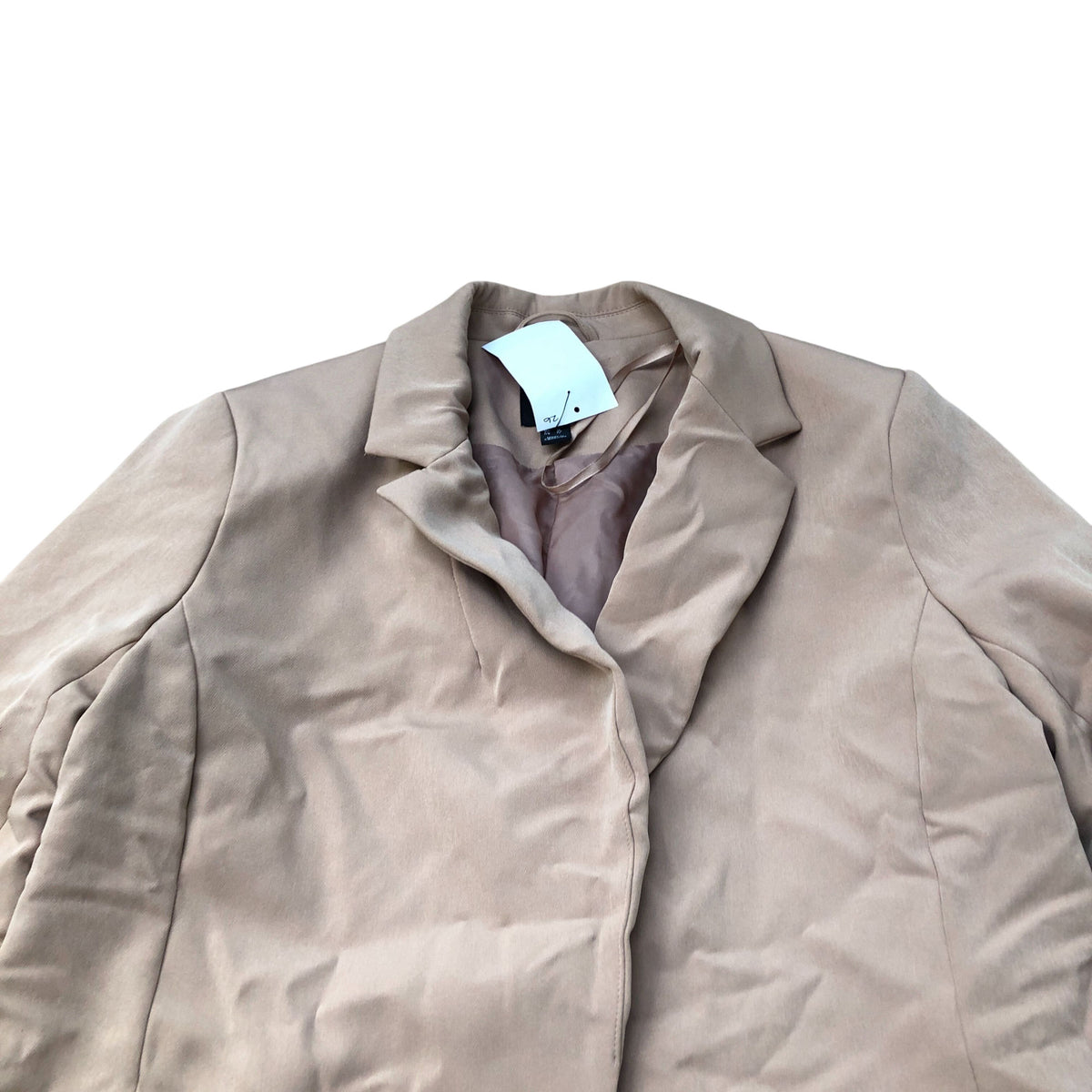 UK16 Women's Sport Jacket Blush Pink Polyester Elasticated