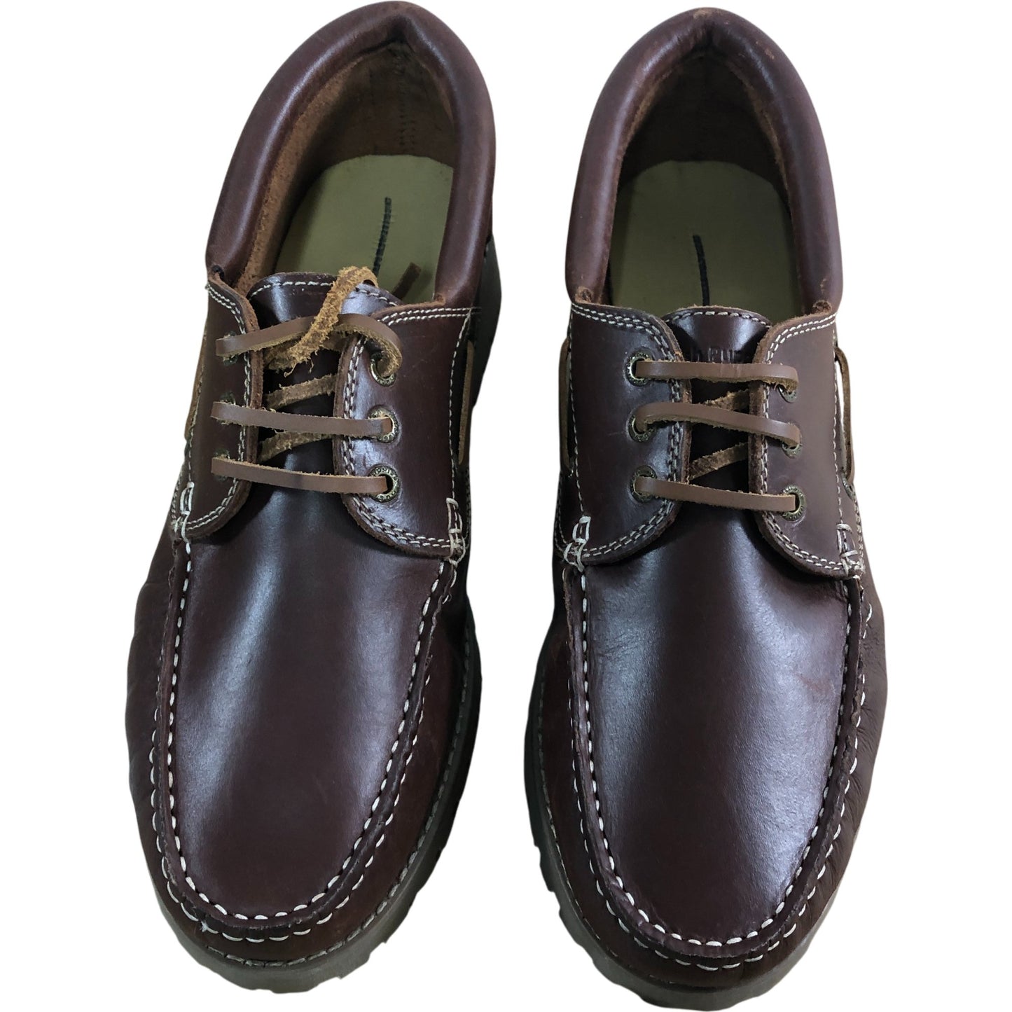 Hush Puppies Casual Shoes UK11 Men's Brown Leather Lace Up Comfort Footwear