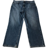 Blue Straight Leg Jeans Size 18 Comfort Fit