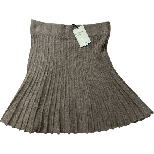 River Island Ribbed Knitted Maxi Skirt UK Size 10 Women's Brown Knit Style