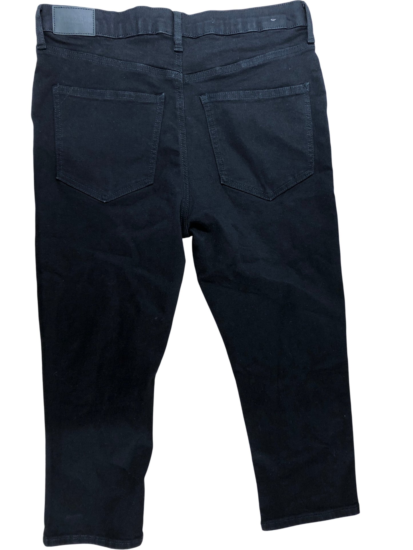 River Island Capri Jeans UK 10 Women's Black Denim 70% Cotton New With Tags