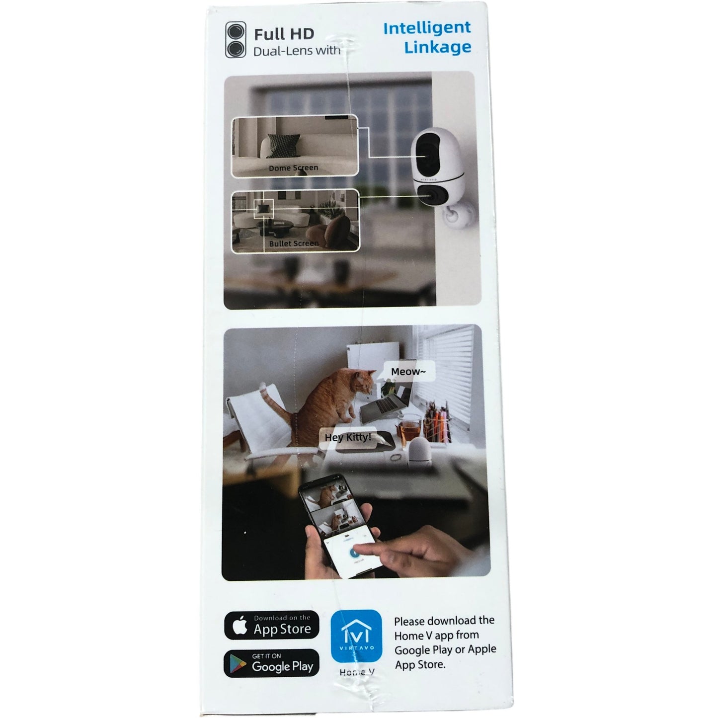 VIRTAVO EggSentry 24/7 Recording Minor Dual Lens Indoor Security Camera