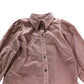 Branded Pink Cord Shirt Women's Long Sleeve Button Up Collared Top UK12