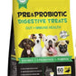 Pre and Probiotic Digestive Treats for Dogs 60 Soft Chews Duck Flavor All Ages