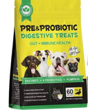 Pre and Probiotic Digestive Treats for Dogs 60 Soft Chews Duck Flavor All Ages