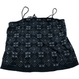River Island Women's Black Embellished Camisole Top Size UK12