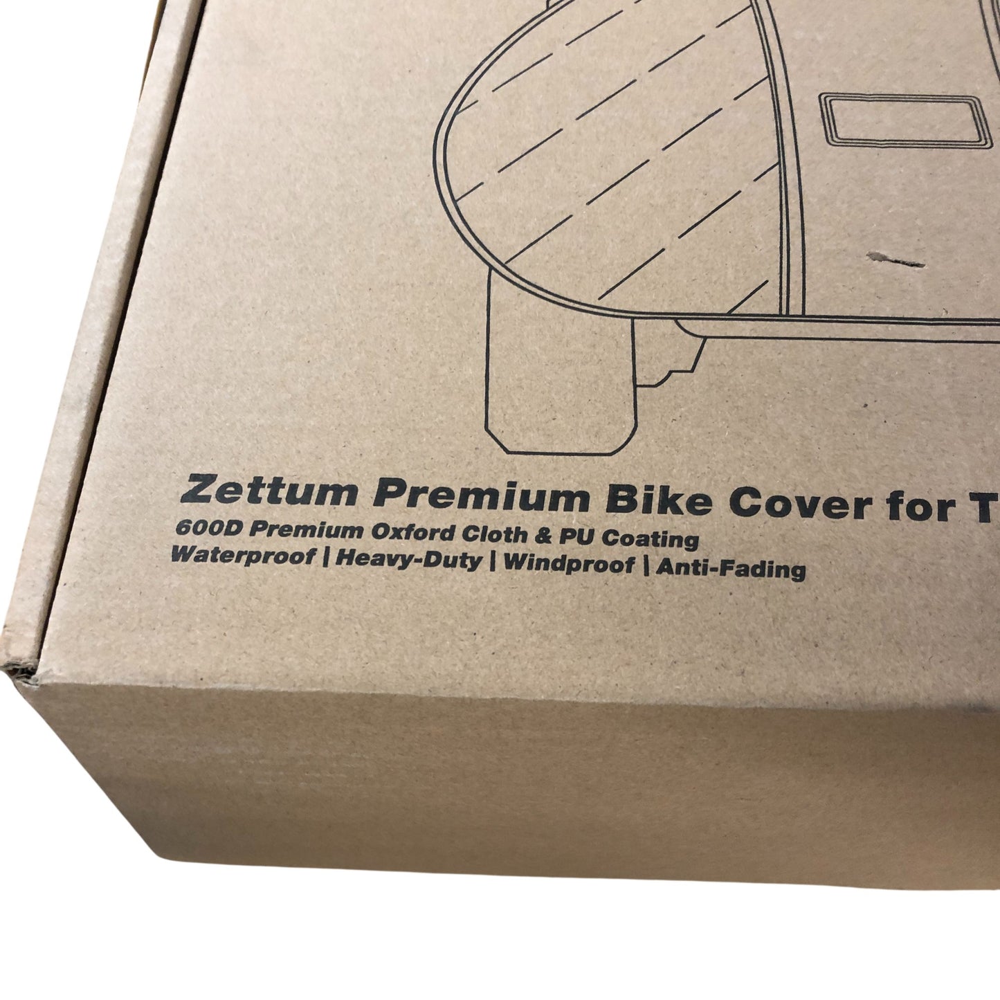 Zettum Premium Bike Cover for Transport 2 Bikes BC-TP-2-F-BLK Waterproof