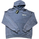 River Island Hooded Sweatshirt Men's Blue Unplanned Gallerie de Design M