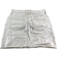 River Island Women's A Line Mini Skirt UK6 32 Beige Metallic Cotton Blend