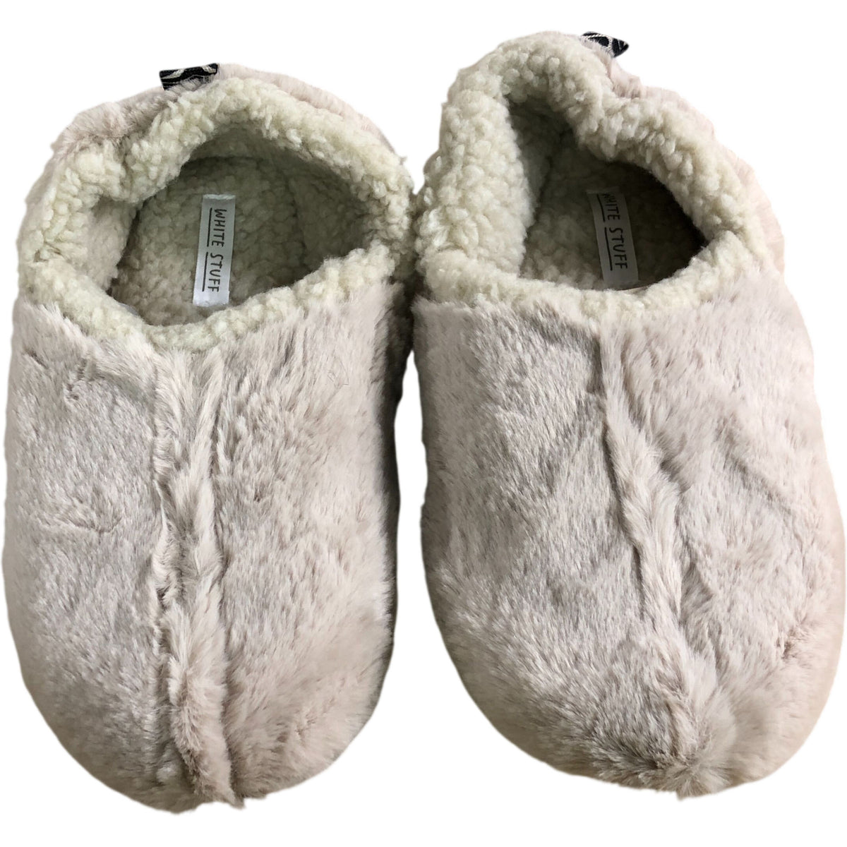 Slippers UK8 Women's Beige Soft Plush Indoor Footwear