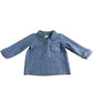 River Island Baby Boys 2 Piece Outfit Set 0-3 Months Zip Top Joggers Blue