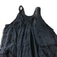 AllSaints Black Sheer Tiered Vest Top - Size 14