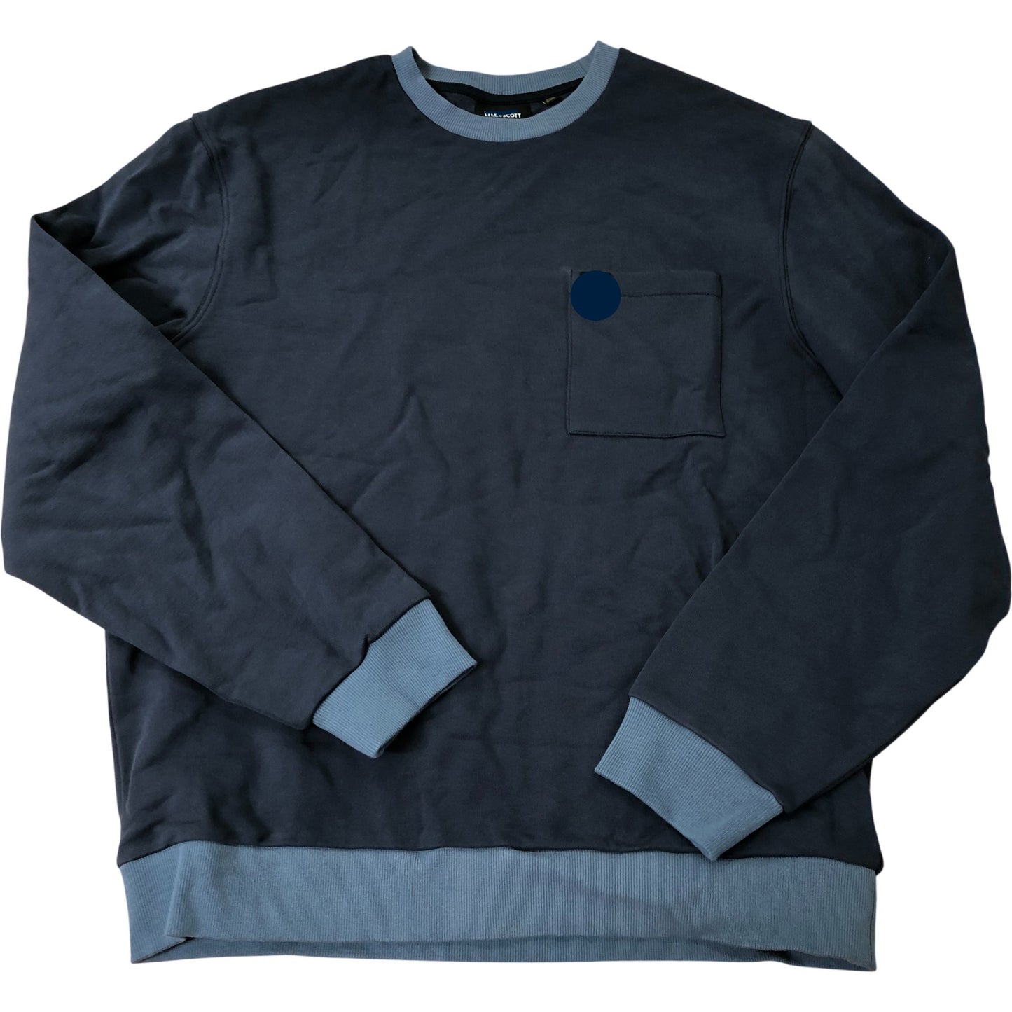 Navy Blue Men's Sweatshirt Size M Casual Long Sleeve Style