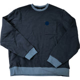 Navy Blue Men's Sweatshirt Size M Casual Long Sleeve Style